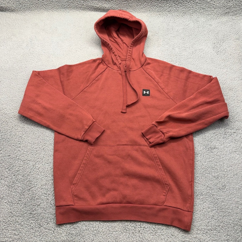 Under Armour 1357092 Mens Medium ColdGear Loose Rival Fleece Hoodie Sweatshirt